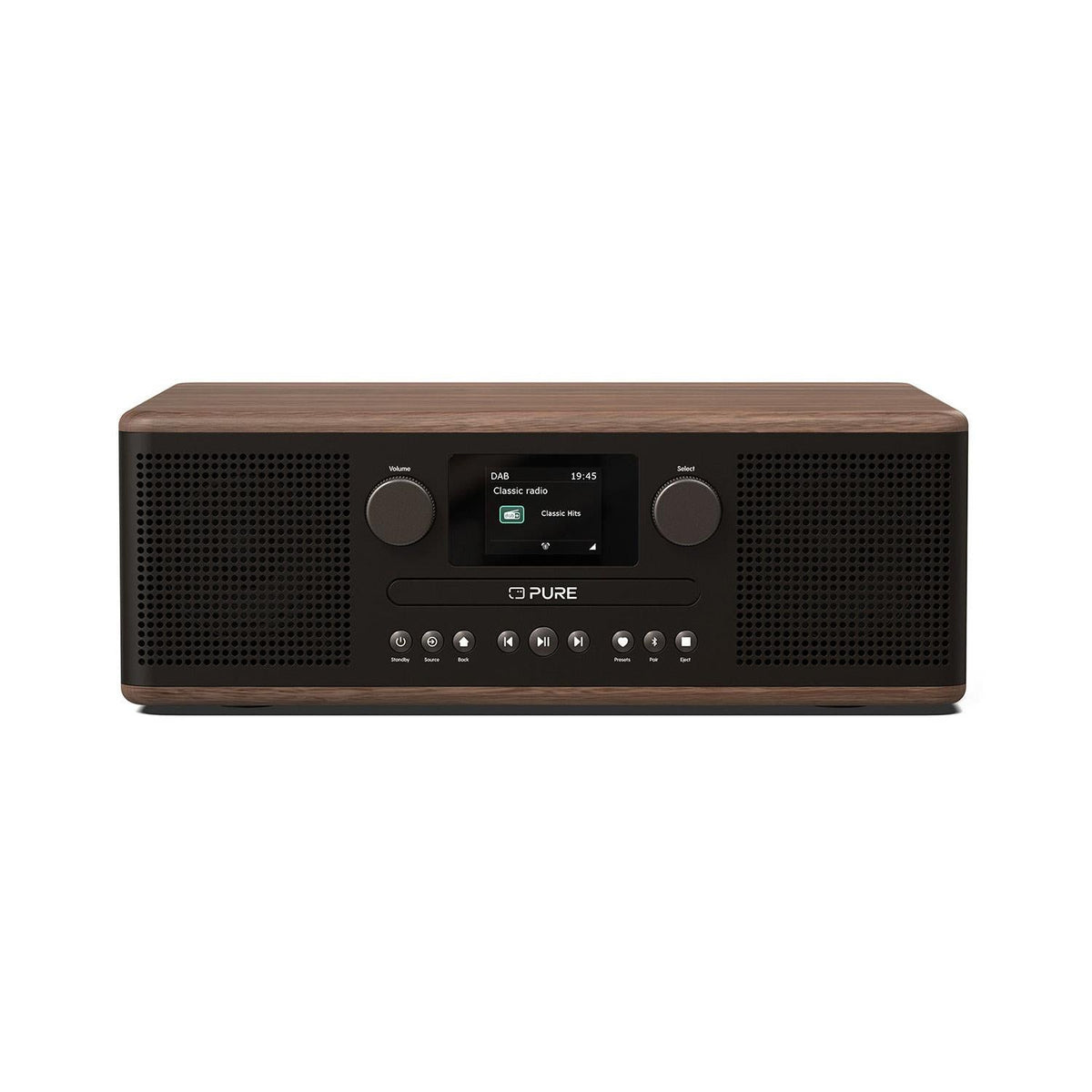 Pure Classic C-D6 DAB Radio in Black/Walnut