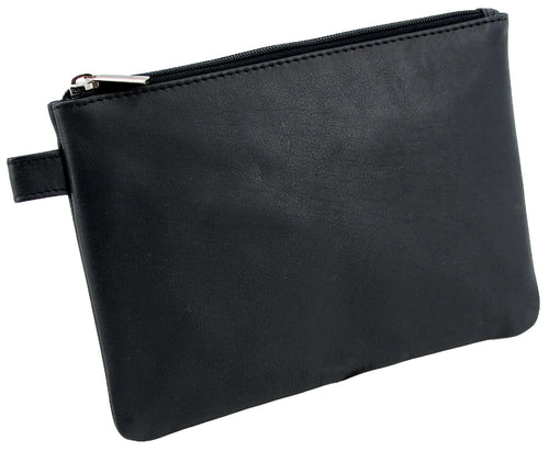Alassio Banktasche/Utensilientasche, Leder, schwarz