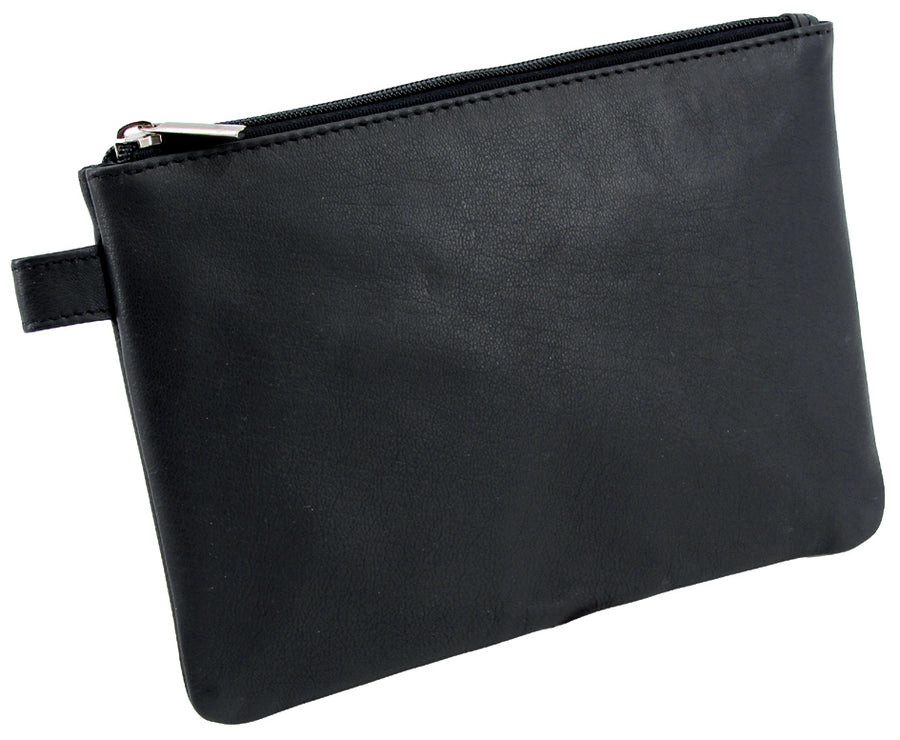 Alassio Banktasche/Utensilientasche, Leder, schwarz