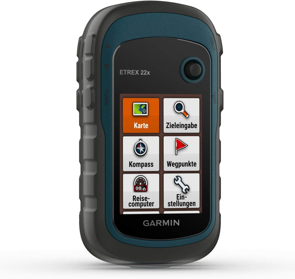 Garmin eTrex 22x – Robustes, wasserdichtes GPS-Outdoor-Navi mit 2,2" (5,6 cm) Farbdisplay mit Tastenbedienung, vorinstallierter TopoActive-Europakarte
