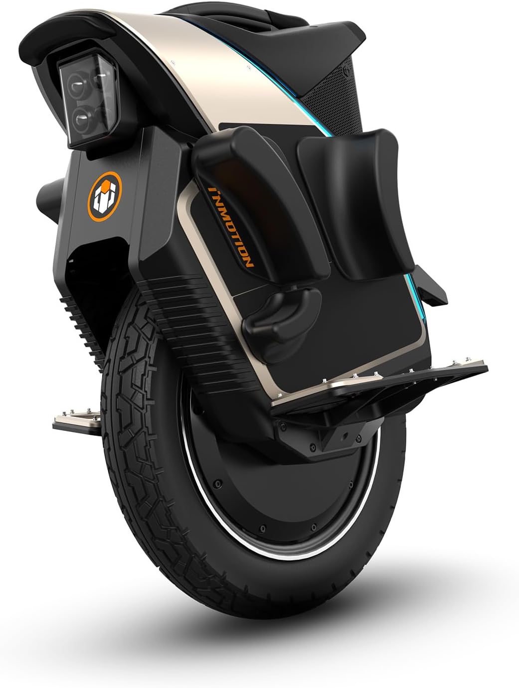 Inmotion Elektrisches Einrad V12S, für Erwachsene, schwarz, Reichweite bis zu 100 km, Geschwindigkeit begrenzt auf 20 km/h, 16-Zoll-Luftreifen, Touchs