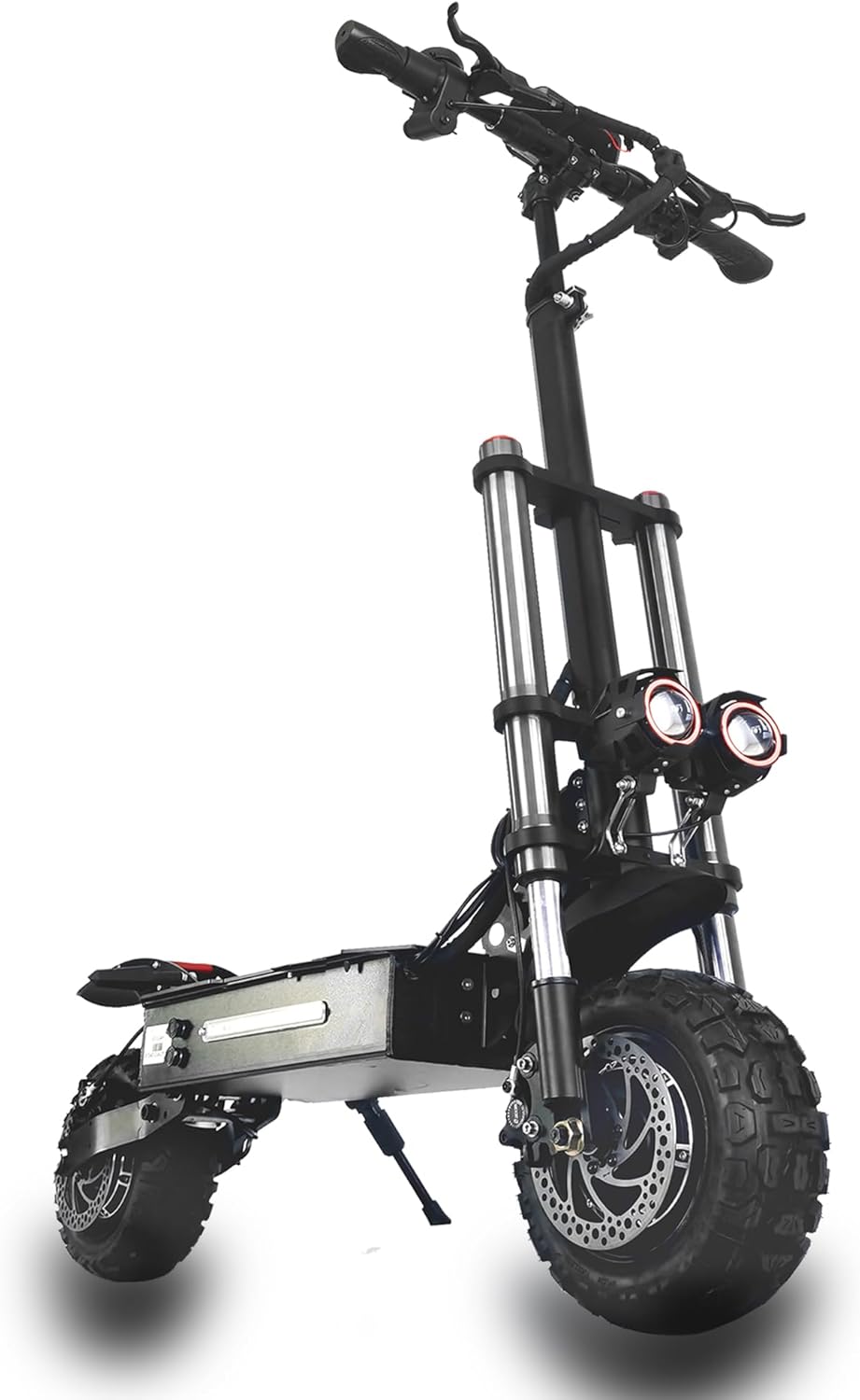 S3 Elektro Roller Erwachsene E Scooter Offroad Elektroroller Klappbar 11Zoll All Terrain Vakuumreifen Doppelmotor 60V 40Ah Li-Akku Max Reichweite 100 
