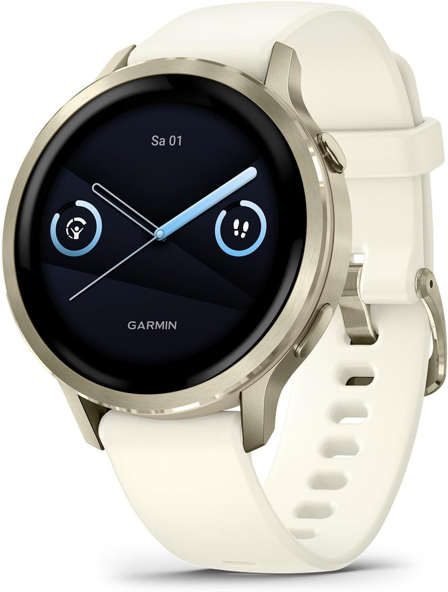 Garmin Venu 4 41mm - Fitness-Smartwatch, 1,2" AMOLED Touchdisplay, bis zu 10 Tage Akkulaufzeit, 80+ Sport-Apps, EKG, Health Status, Fitness Coach, Rol