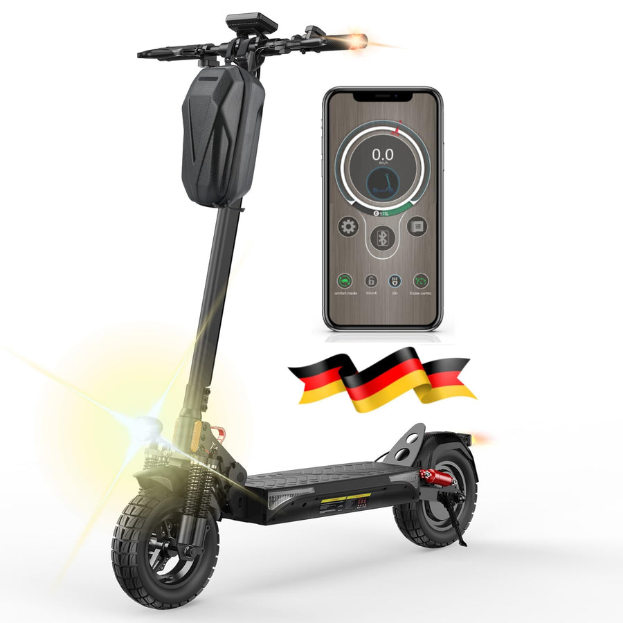 E Scooter mit Straßenzulassung,8,5丨10 Zoll Elektroroller mit 7,5丨12,5AH Batterie Max 70丨30KM Reichweite,Duales Bremssystem E Roller für Erwachsene Pen