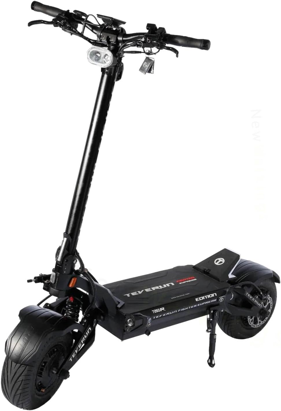 TEVERUN Elektroroller Erwachsene Fighter Suprem 7260R V3, 500W Motoren, Reichweite bis zu 200km, 20kmh, 13“ Tubeless Reifen, 3,5 Zoll TFT Display, Sch