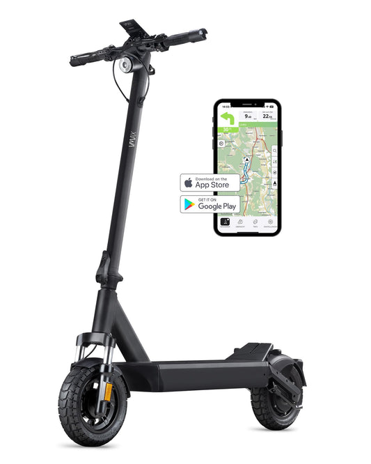 VMAX E-Scooter VX4 Serie, E-Roller mit Straßenzulassung in D, Reichweite bis zu 100km, 150 kg max. Zuladung, Blinker, Integrierte Federung, LCD-Displa