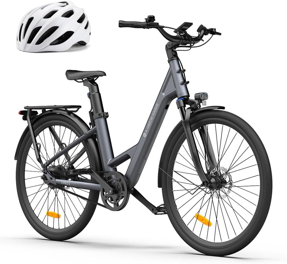 ADO E-Bike Air28 Pro Elektrofahrrad,Pedelec Riemenantrieb,Citybike,e Bike 28 Zoll, 2 Gang, Automatikschaltung, Bafang Heckmotor, Gepäckträger, ebike D