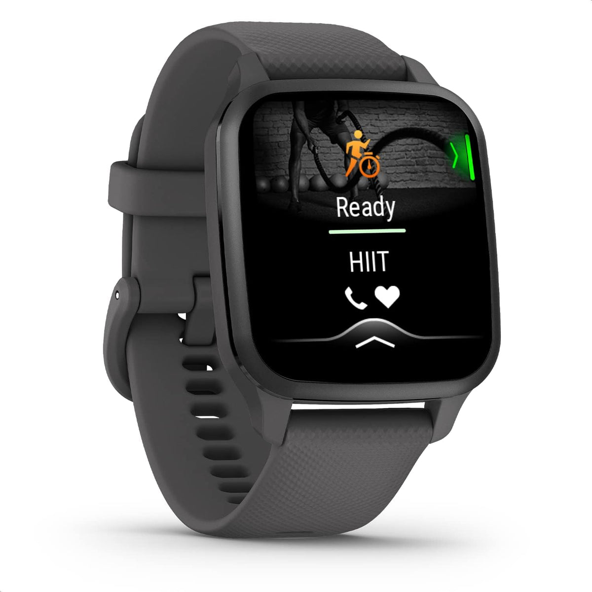 Garmin Venu Sq 2 Music - GPS-Fitness-Smartwatch mit 1,4" AMOLED Display, integriertem Musikplayer, Schlafanalyse und über 25 Sport-Apps. Garmin Pay, b