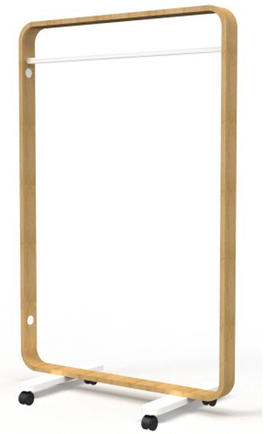 ALBA Garderobenwagen , BOX, , mobil, (H)1.550 mm, buche / weiß
