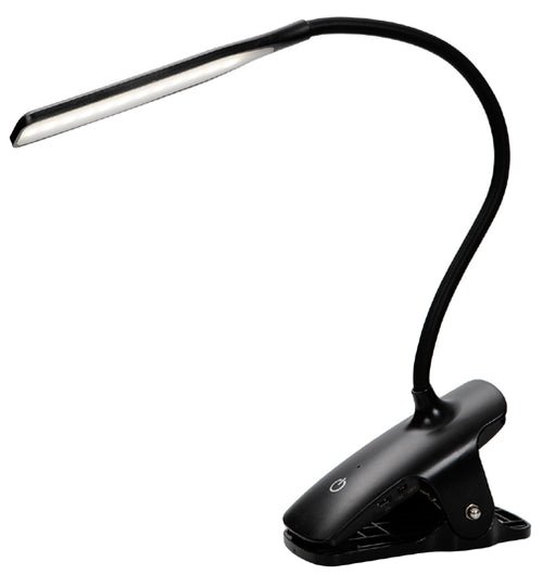 ALBA LED Akku-Leseleuchte , LEDCLIP, , flexibler Arm, schwarz