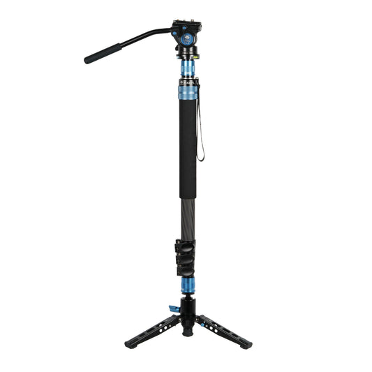 SIRUI P-424FS Carbon Einbeinstativ 168 cm mit Standspinne + Videoneiger VA-5