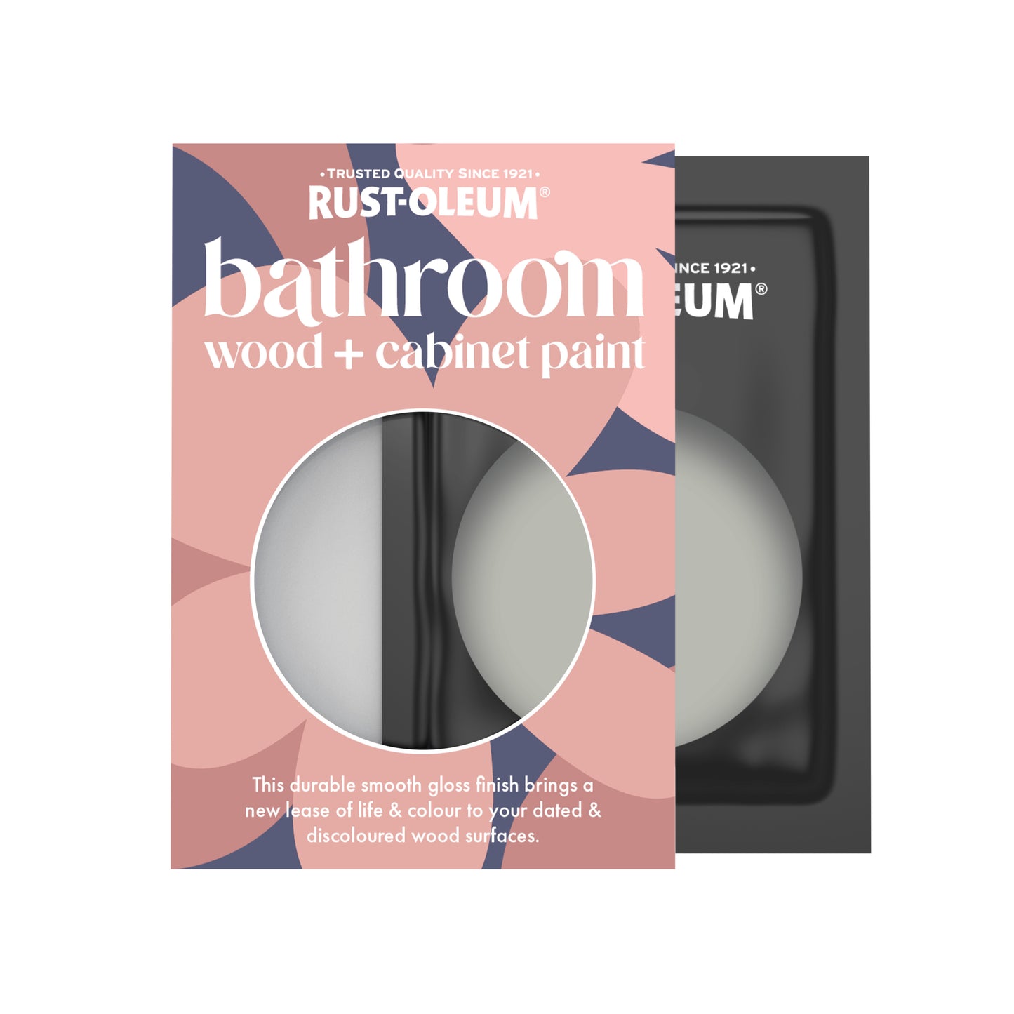 Rust-Oleum Grey Gloss Bathroom Wood & Cabinet Paint - Grey Tree 10ml
