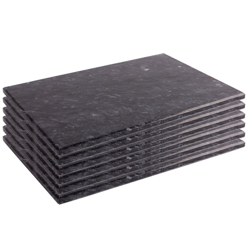 30cm x 20cm Rectangle Marble Placemats - Pack of Six