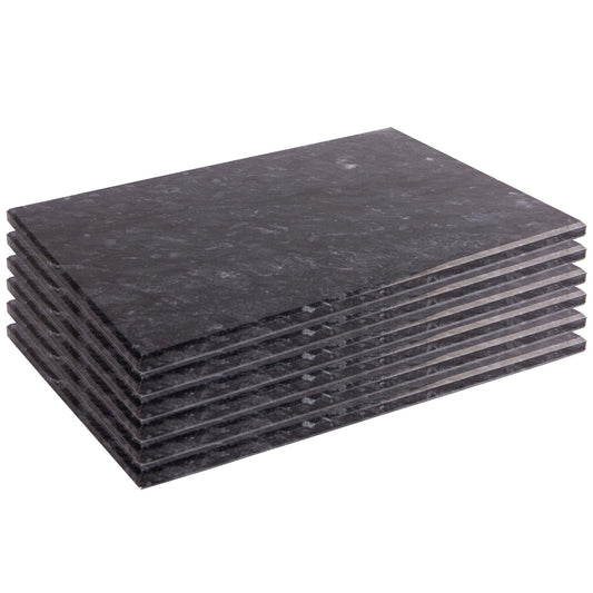 30cm x 20cm Rectangle Marble Placemats - Pack of Six