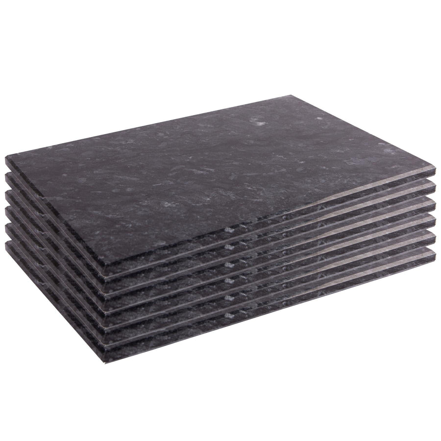 30cm x 20cm Rectangle Marble Placemats - Pack of Six