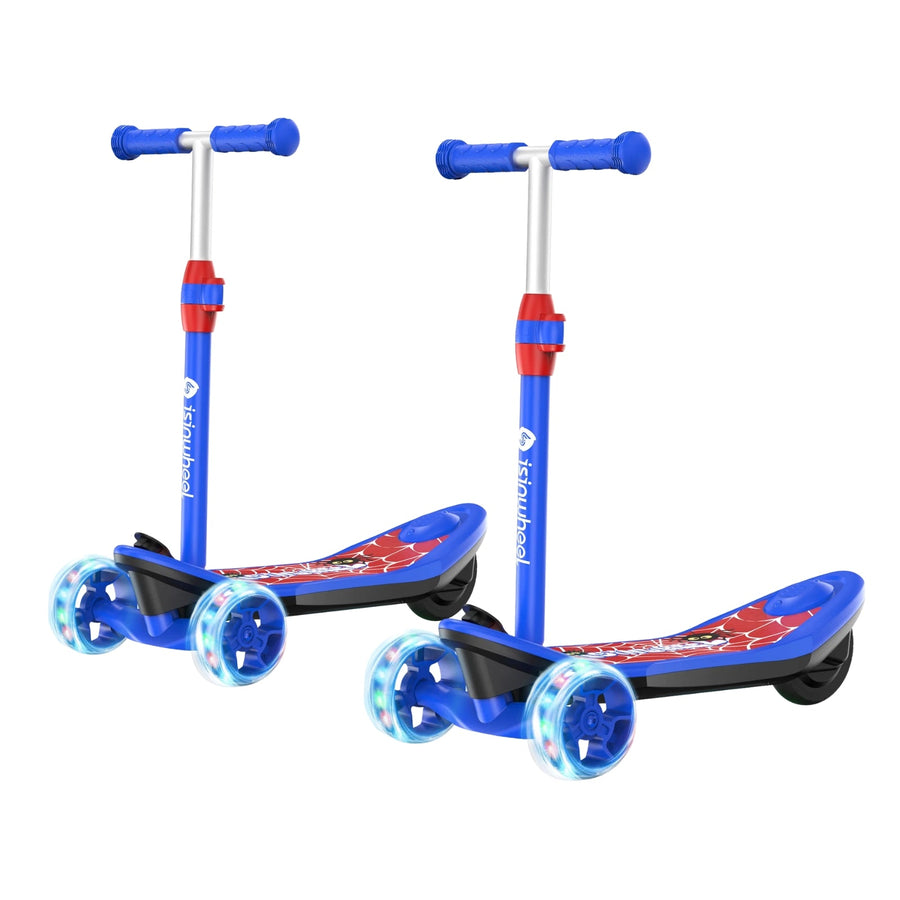 isinwheel Mini 3 Wheel Kids Electric Scooter for boys aged 3-12 - Minispider [Blue]-Remote Control / 2