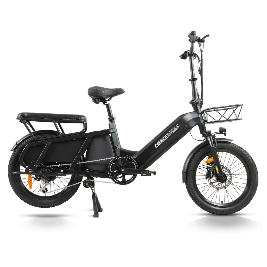 CMACEWHEEL HQ20 500W 20-Inch Electric Longtail Cargo Bike with Torque Sensor and 48V 20Ah 960Wh Battery