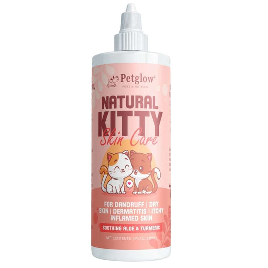 PetGlow Cat Skin Itch Relief Spray - Dandruff &amp; Dry Shampoo | Grooming