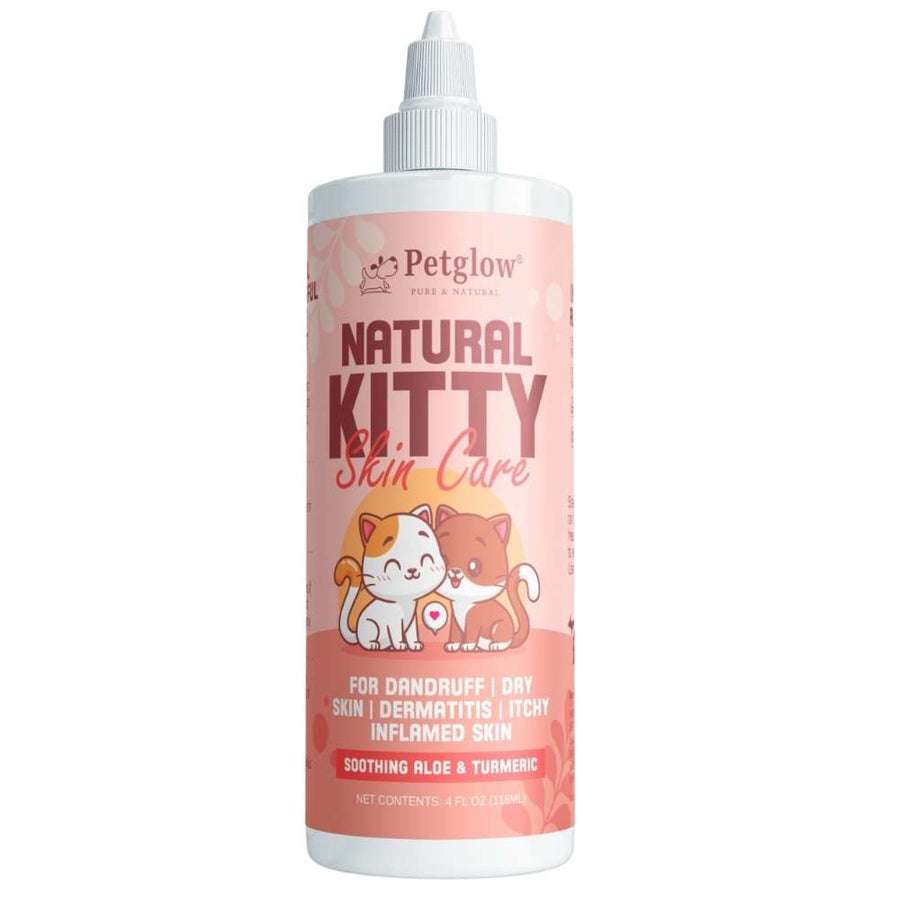 PetGlow Cat Skin Itch Relief Spray - Dandruff &amp; Dry Shampoo | Grooming