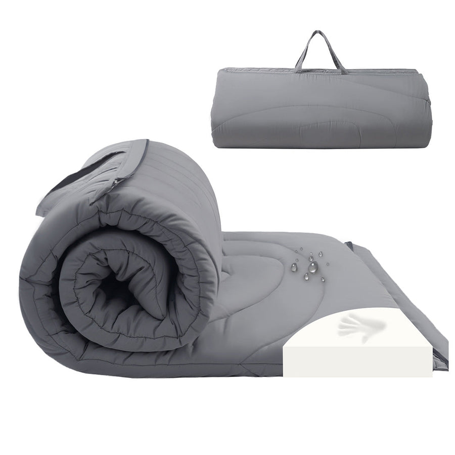 Waterproof Camping Mattress - 80"L x 39"W x 2.5"Th / Grey