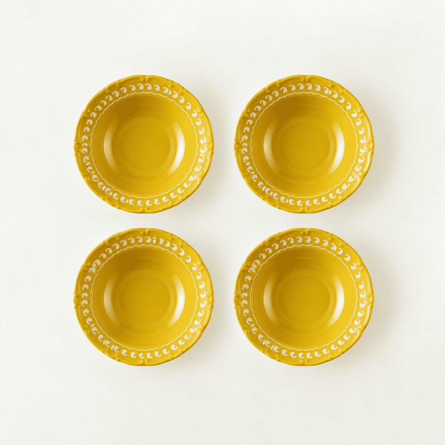 Indian Porcelain Salad Plates (Set of 4)