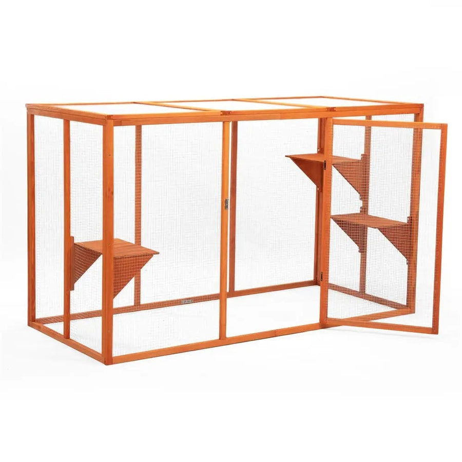 Coziwow 71″L Outdoor Cat Enclosure - Orange