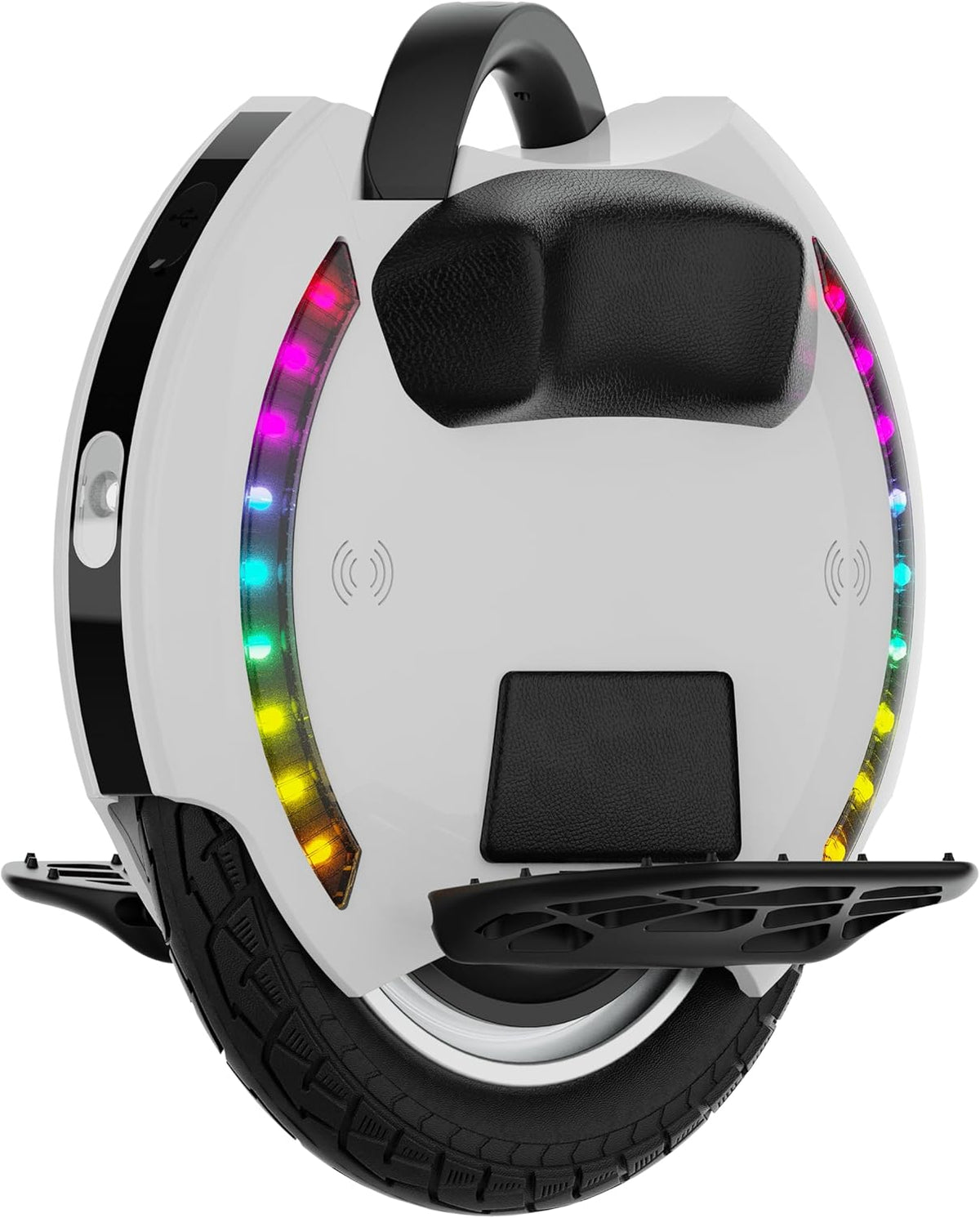 KINGSONG Elektrisches Einrad KS-14M, Erwachsener, Weiß, 800-W-Motor, Reichweite bis zu 15 km, begrenzt auf 20 km/h, aufblasbarer 14-Zoll-Reifen, Lauts