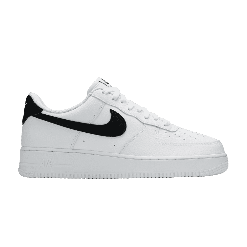 Nike Air Force 1 Low '07 White Black Pebbled Leather - 38.5 / Standard