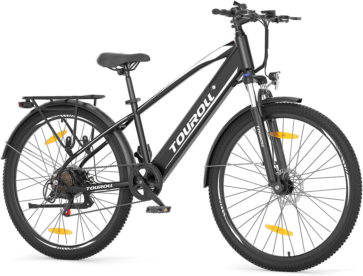Touroll J1 ST 27,5" E Bike, Elektrofahrrad Trekkingrad E-Bike Herren Damen mit 561.6Wh Akku,100km Reichweite, 250W Motor, E-Fahrrad mit 7-Gang-Getrieb