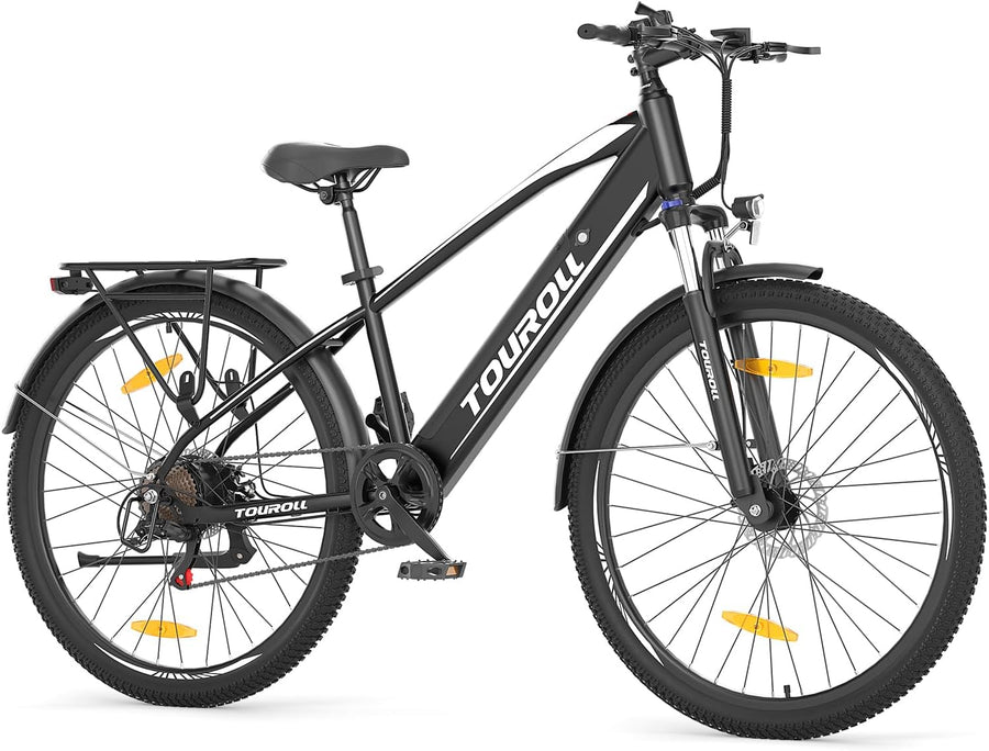 Touroll J1 ST 27,5" E Bike, Elektrofahrrad Trekkingrad E-Bike Herren Damen mit 561.6Wh Akku,100km Reichweite, 250W Motor, E-Fahrrad mit 7-Gang-Getrieb
