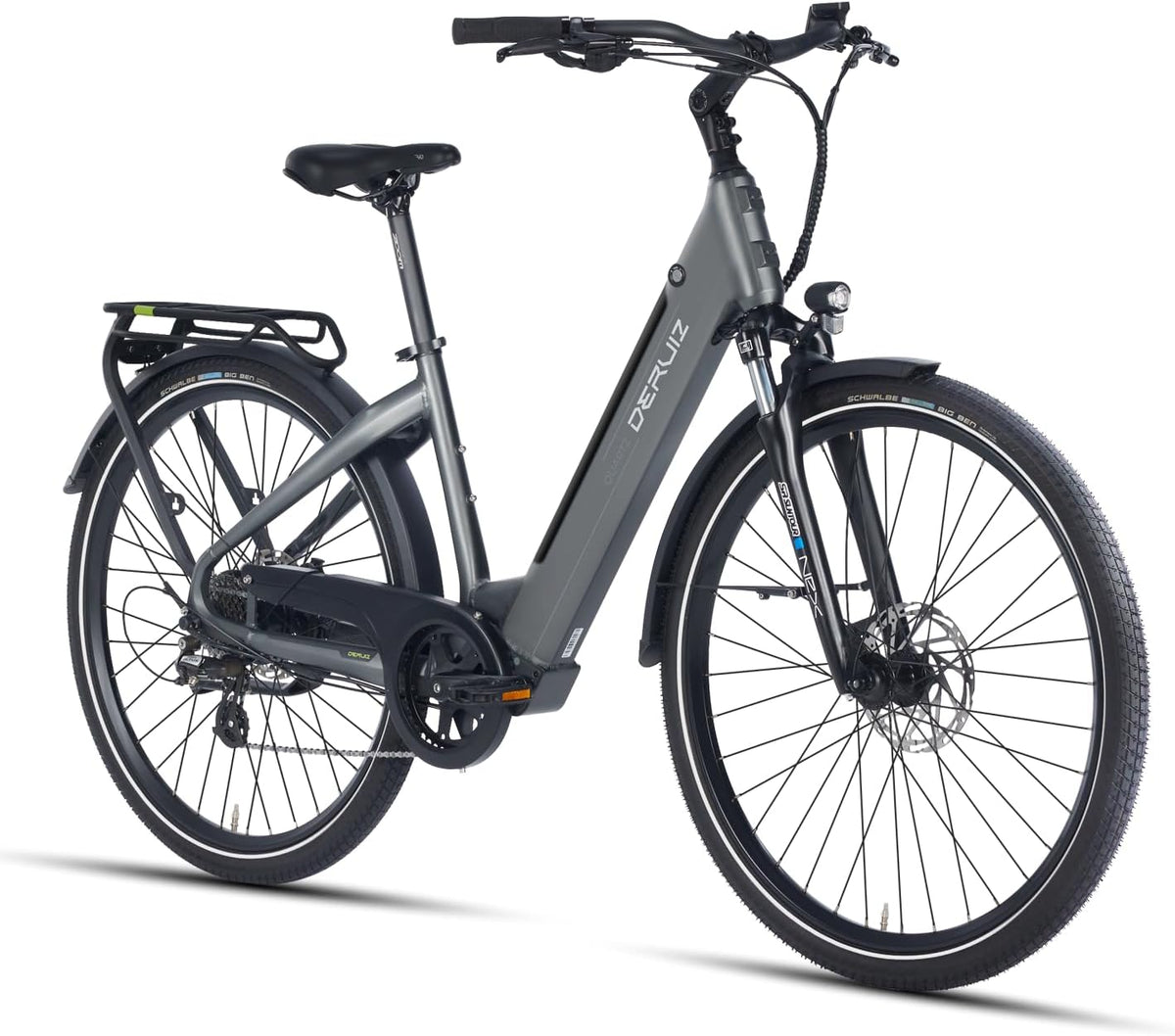 DERUIZ E-Bike 28 Zoll E Bike Damen Elektrofahrrad Herren Pedelec Citybike, 250W/48V/13,4AH 40N.m BAFANG Motor, Trekking Ebike Cityrad für Damen, 25km/