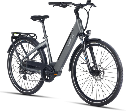DERUIZ E-Bike 28 Zoll E Bike Damen Elektrofahrrad Herren Pedelec Citybike, 250W/48V/13,4AH 40N.m BAFANG Motor, Trekking Ebike Cityrad für Damen, 25km/