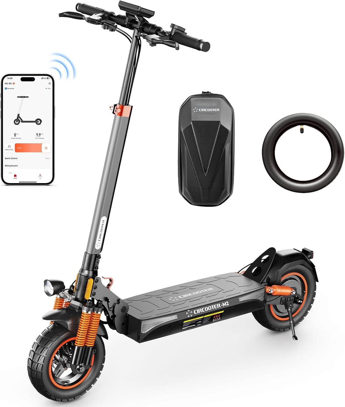 E Scooter mit Straßenzulassung und Blinker, 10 Zoll Offroad E Roller 60-70KM Reichweite, 4-Gang-Drehzahlregelung, 48V Faltbarer Elektroscooter für Erw