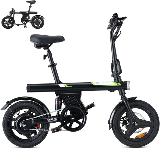 Finbike E Bike Klapprad,14 Zoll Elektrofahrrad 7.8Ah Akku,250W Kompakt Elektrofahrräder mit 3H Schnellladung,3 Fahrmodi,3 Geschwindigkeitsmodi,Reichwe