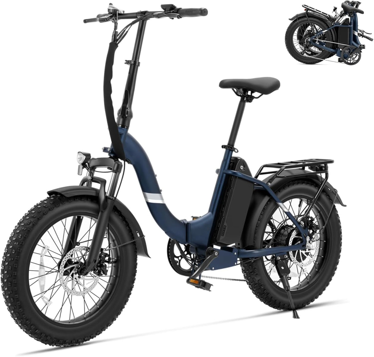 Touroll S2/S2 Pro 2026 Klappbar E-Bike Herren, 250W Fatbike, 20"×4.0" All-Terrain Reifen, 150 km Reichweite, 720Wh Akku, StVZO Straßenzulassung – Elek