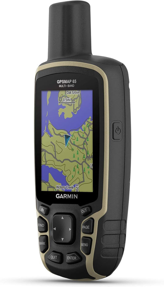 Garmin GPSMAP 65s Navigationsgerät, tragbar, für den Außenbereich, GPS, mit Transporttasche
