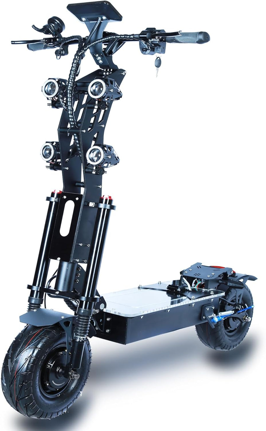 P3 E Scooter E Roller Elektroroller Elektroscooter Schneller Erwachsene Klappbar 13 Zoll NFC-Start 3-Gang-Schaltung Doppelmotor Doppelte Hydraulische 