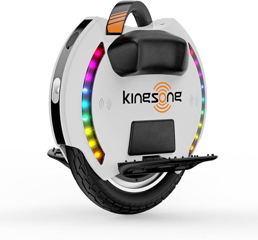 Kingsong Elektro-Laufrad KS-14D, Erwachsene,Weiß, 800W Motor, Reichweite bis zu 40km, 20km/h begrenzt, 14" Luftreifen, Lautsprecher und Bluetooth