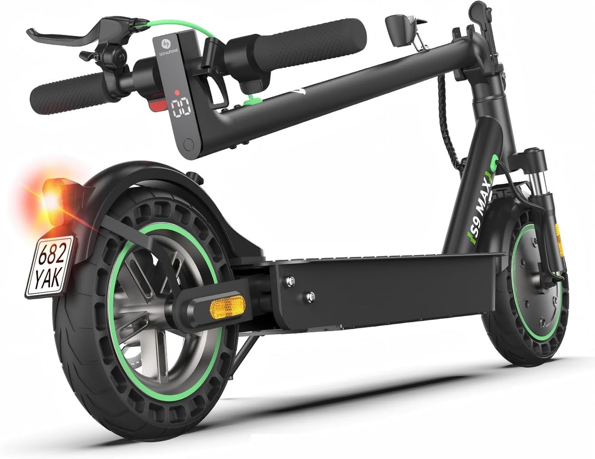 Elektroroller mit Straßenzulassung, E Scooter mit 10Ah Batterie bis 40KM Reichweite, 10 Zoll E Roller mit USB Ladefunktion, Erwachsene Elektro Scooter