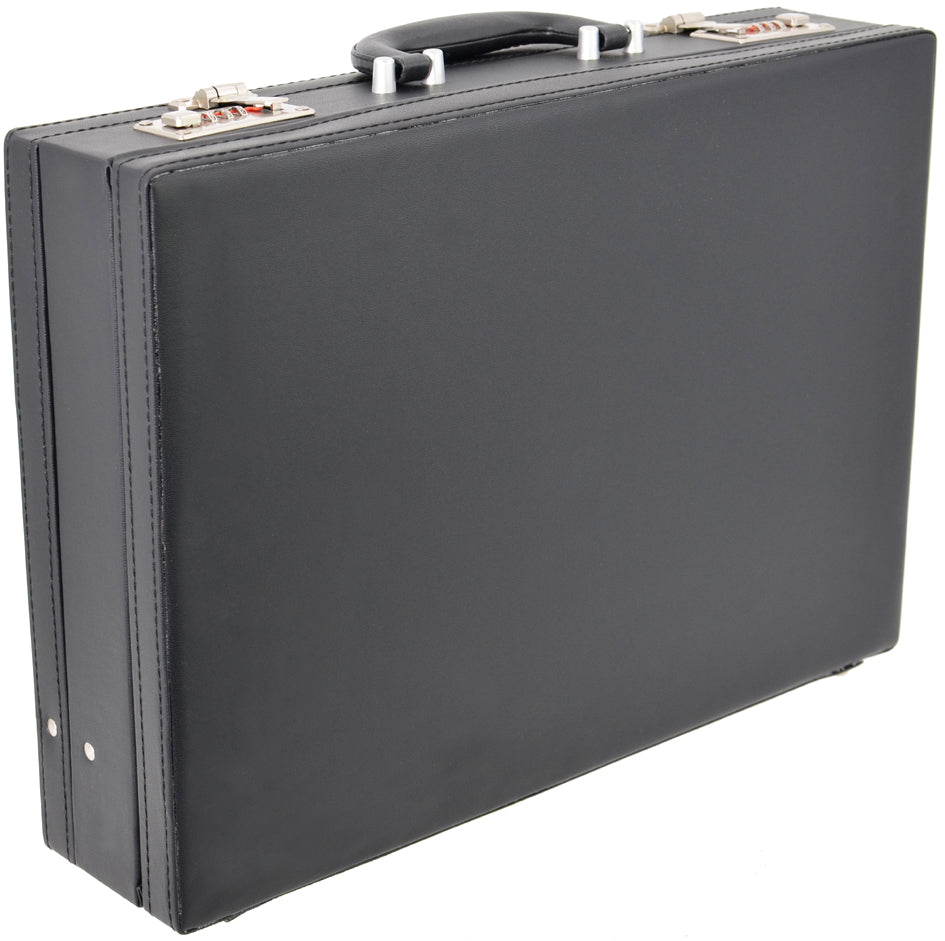 Alassio Attaché-Koffer , PONTE, , Lederimitat, schwarz