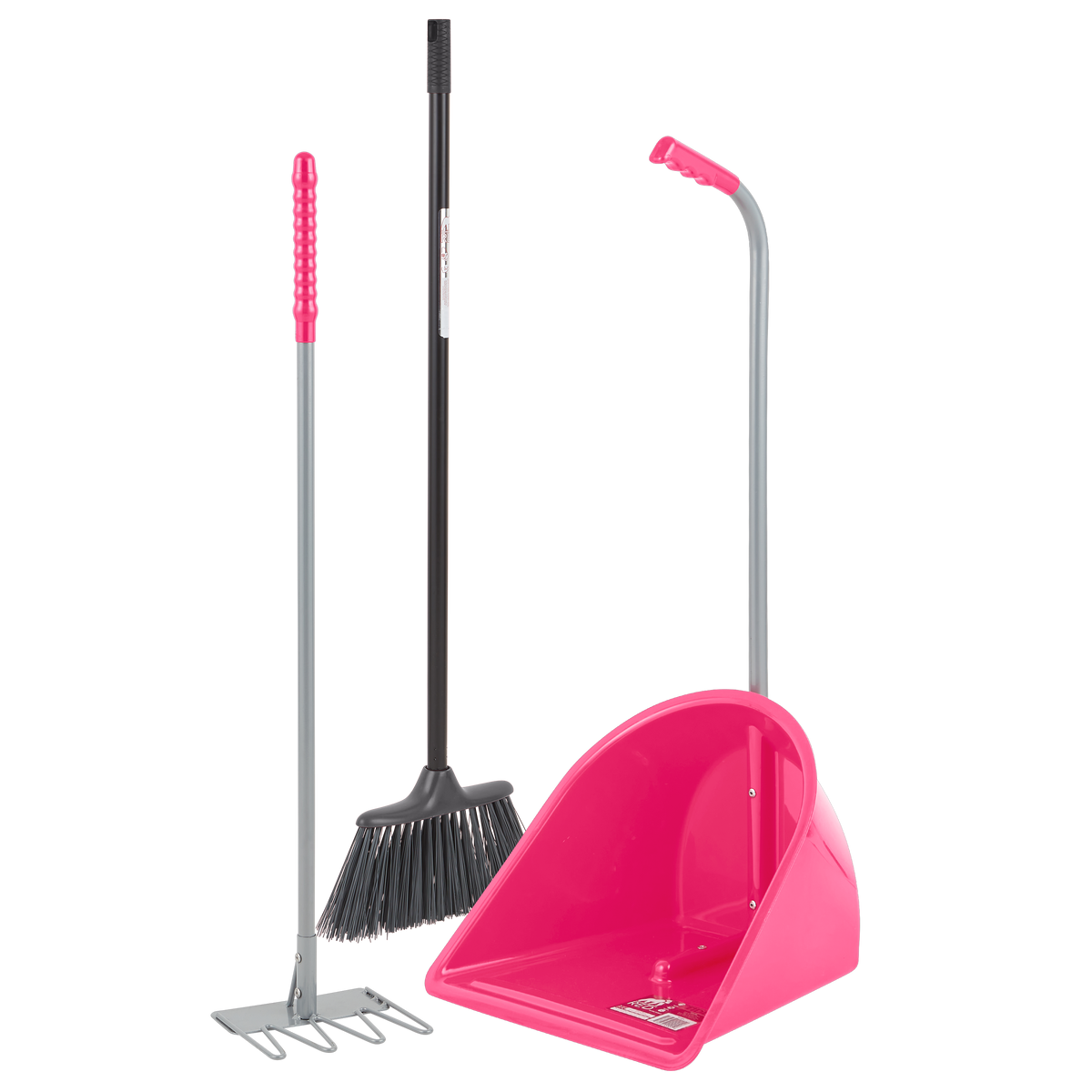 Tidee™ Companion Set | Three Piece Stable and Yard Cleaning Tool Set - Pink