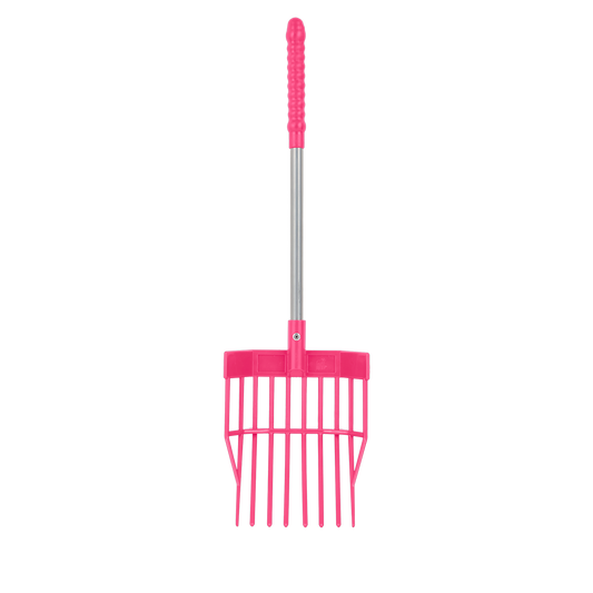 Tidee™ Children's Bedding Fork | Lightweight Stable and Garden Fork for Smaller Hands - Pink