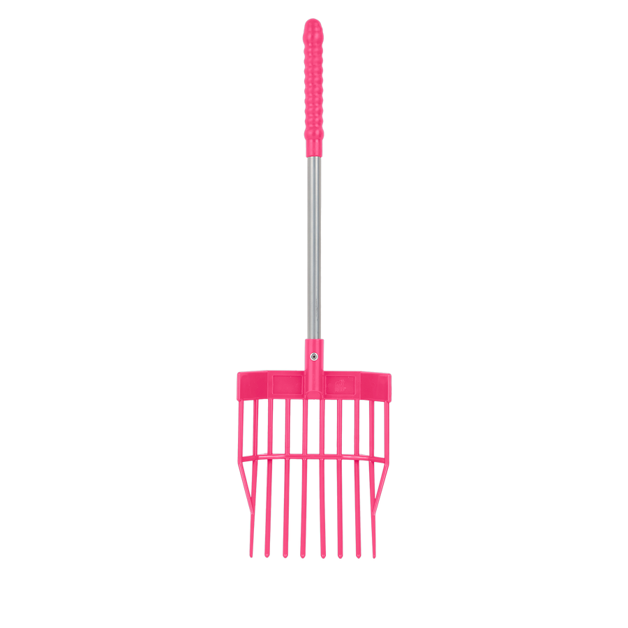 Tidee™ Children's Bedding Fork | Lightweight Stable and Garden Fork for Smaller Hands - Pink