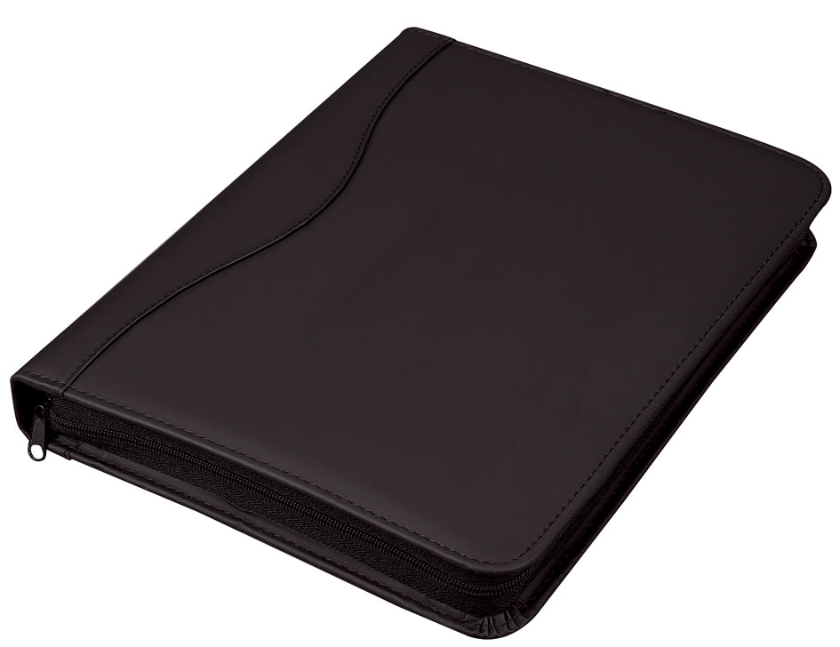 Alassio Ringbuchmappe , RONDO, , A4, Lederimitat, schwarz