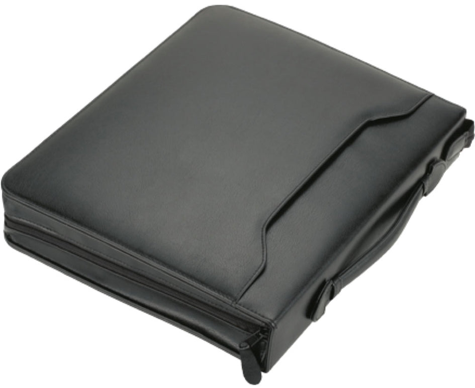 Alassio Ringbuchmappe , OSI, , A4, Lederimitat, schwarz