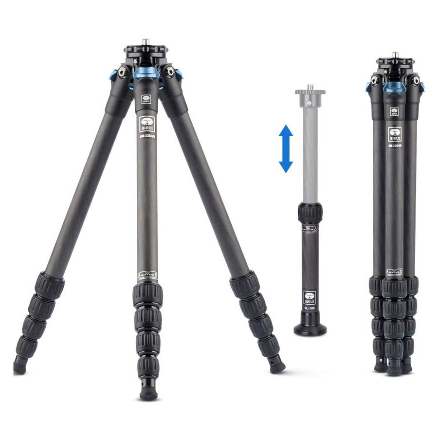 SIRUI AM-225 Travellegs Dreibeinstativ Carbon mit Mittelsule SL-100 - AM2-Serie