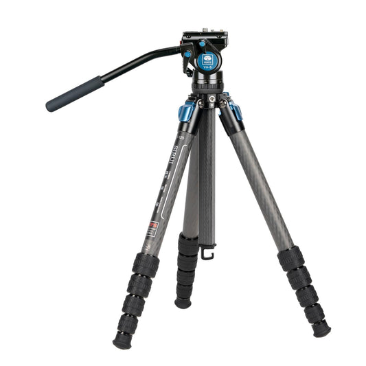 SIRUI ST-125 Superb Travel Dreibeinstativ Carbon 158 cm mit Videokopf VA-5 ST-Serie