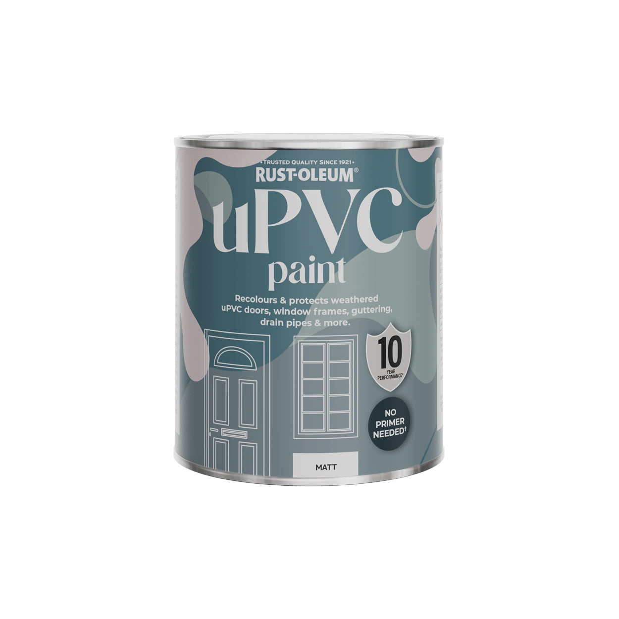 Rust-Oleum White Matt uPVC Paint - Still 750ml
