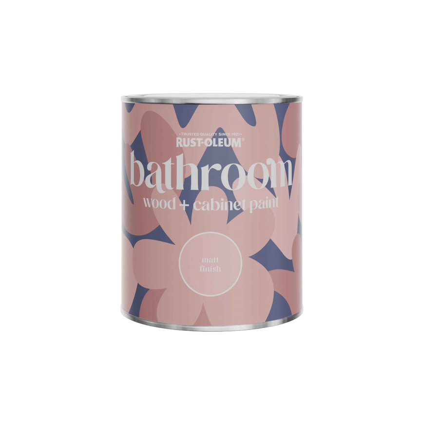 Rust-Oleum White Matt Bathroom Wood & Cabinet Paint - Still 750ml