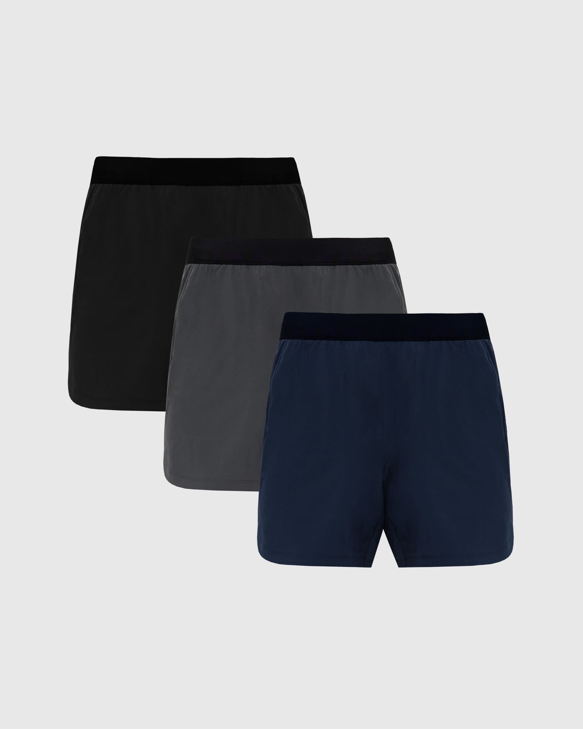 True Classic 7" Basic Active Training Shorts 3-Pack | Small